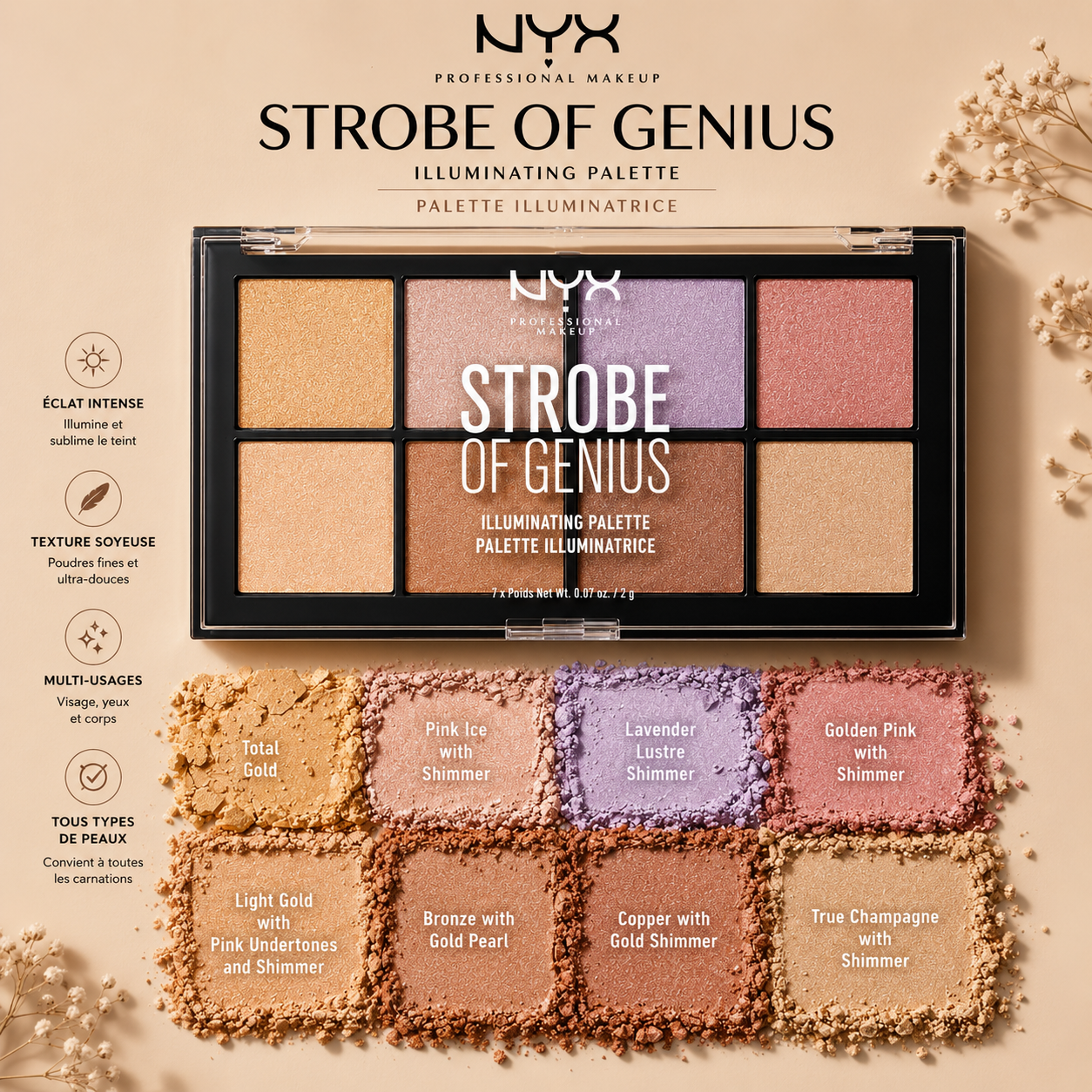 NYX STROBE PALETTE ILUMINATRICE