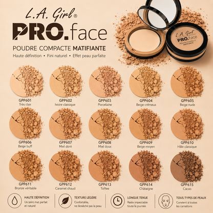 POUDRE COMPACTE MATTE POUR LE VISAGE PRO